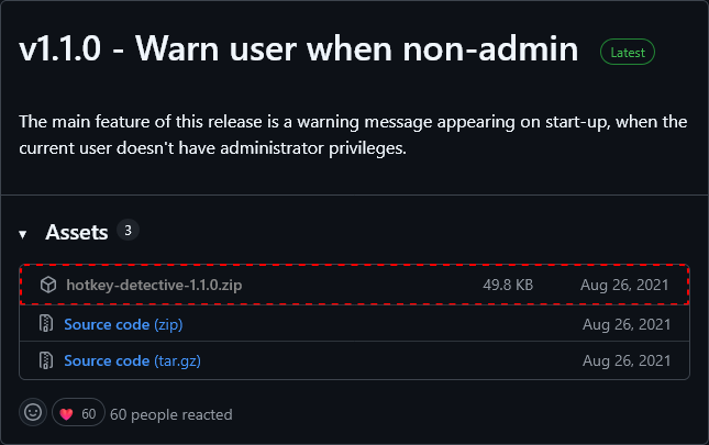 GitHub Releases 下载页面